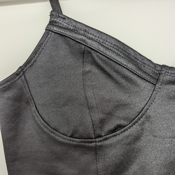 American Apparel black satin bustier top - Picture 4 of 7